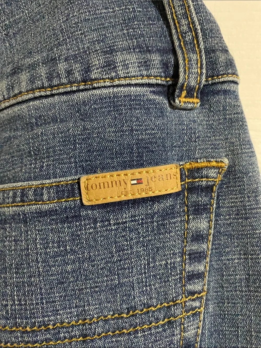 Tommy Hilfiger vintage Medium Blue Denim Mini Skirt
